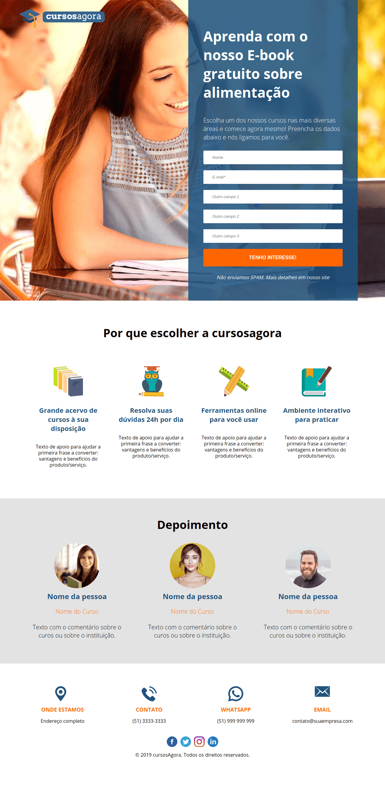 Template Educação